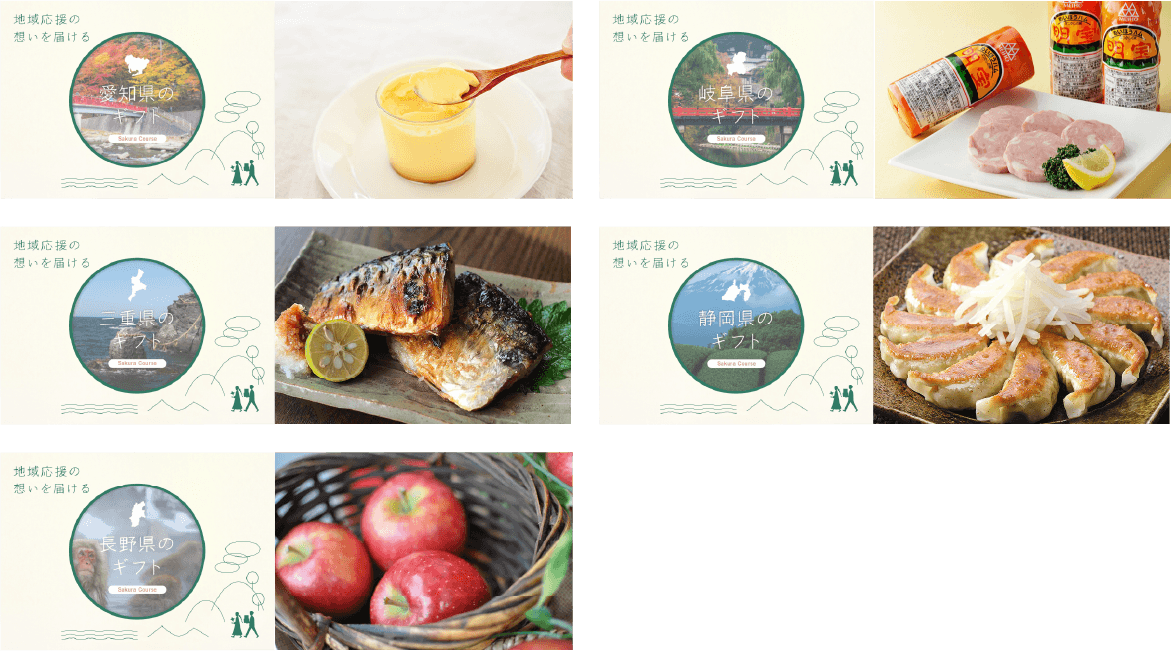中部5県のカタログギフト