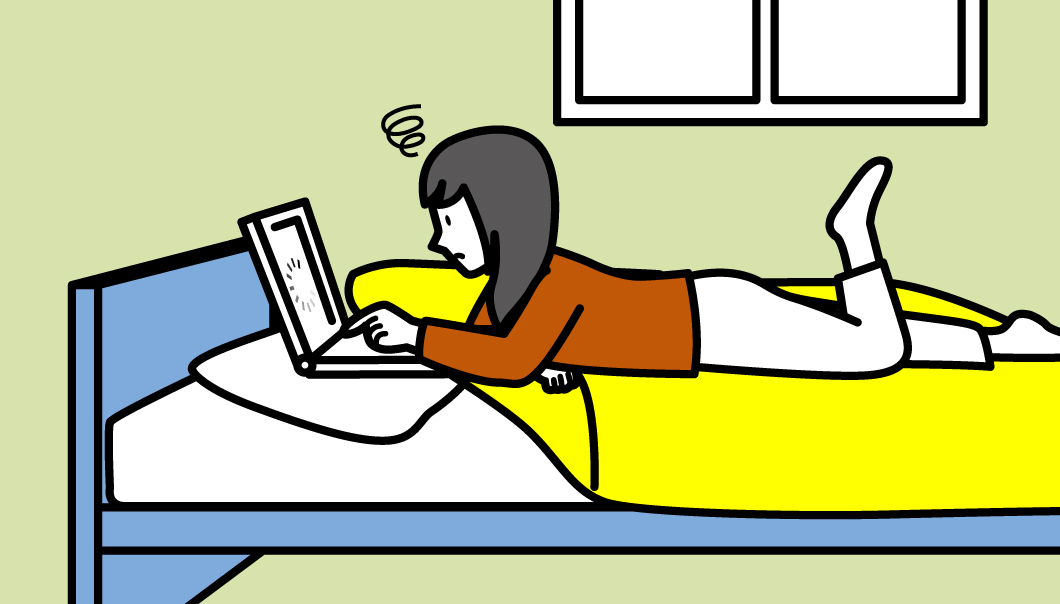 部屋によってWi-Fiが届きにくく、困っている画像です。