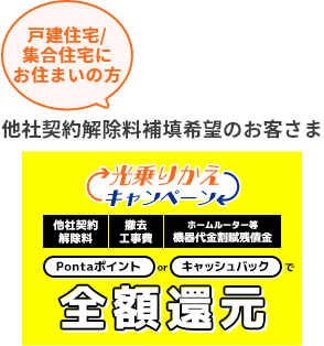 光乗りかえキャンペーン