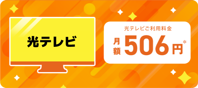 光テレビ月額506円