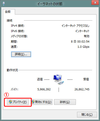 イーサネットの設定